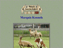 Tablet Screenshot of marquiskennels.com